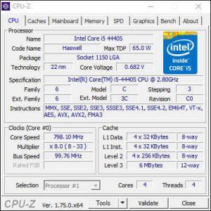 CPU-Z,CPU,メモリ・マザーボード