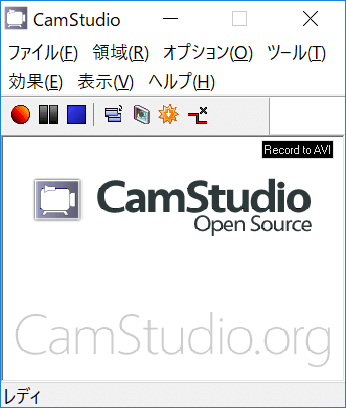 CamStudio,動画,キャプチャー ソフト