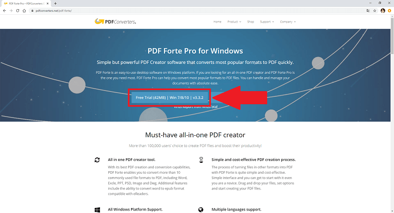 変換ソフト Pdf Forte パワーポイントをpdfに変換 使い方 Freesoftconcierge